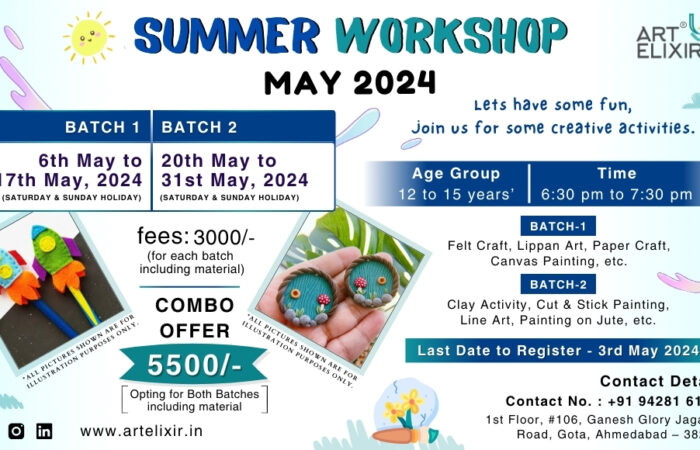 Summer Workshop March 2024 | Art Elixir